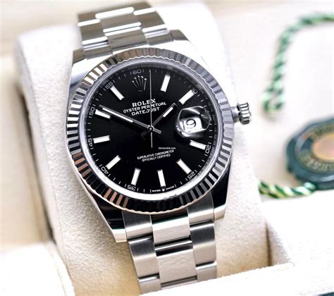 rolex datejust rainbow black|rolex datejust 41mm black.